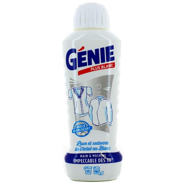 3346029992191 - Génie - Lessive pour linge blanc - Main et Machine
