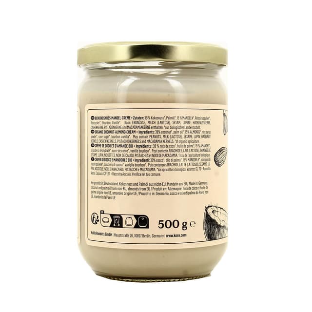 4255582802191 - Koro - Crème d'amandes à la coco bio