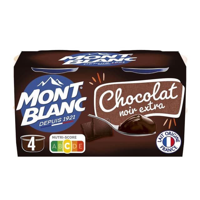 3700279306991 - Mont Blanc - Crème dessert au chocolat extra noir