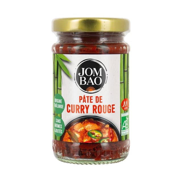 3456300018691 - Jom Bao - Pâte de Curry Rouge moyen Bio
