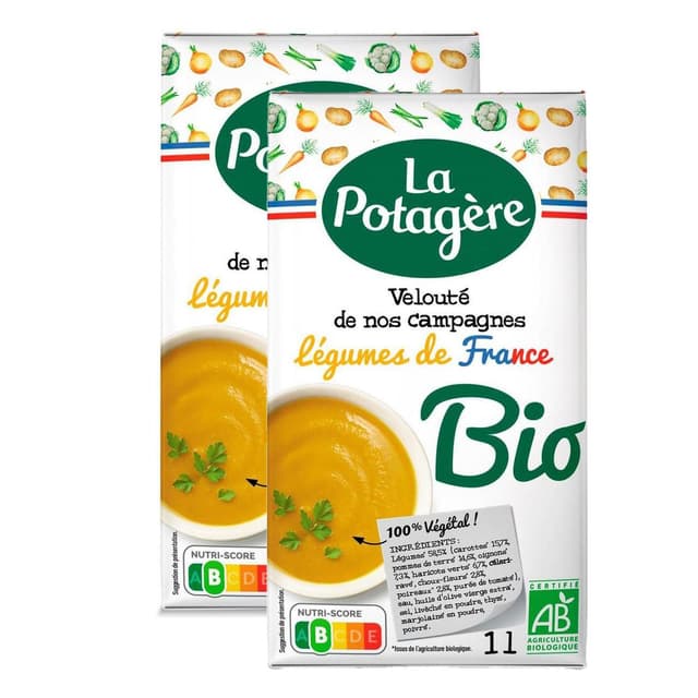 2050000419591 - La Potagère - Soupe Velouté de nos campagnes Bio- Légumes de France