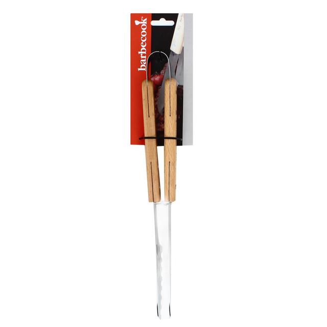 5400269240592 - Barbecook - Pince de luxe en inox & bois
