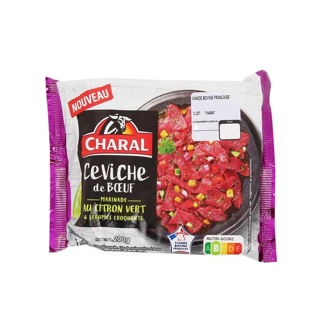 3181238990992 - Charal - Ceviche de Boeuf, Marinade Citron Vert & Légumes Croquants
