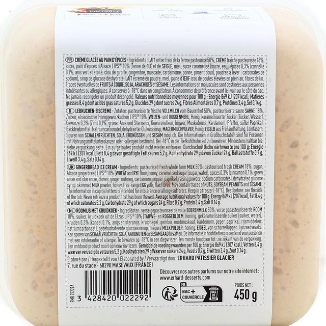 3428420022292 - Erhard - Glace Pain d'épices 