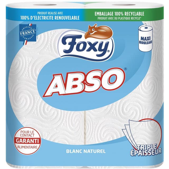 3662138022292 - Foxy - Essuie-tout absorbant blanc