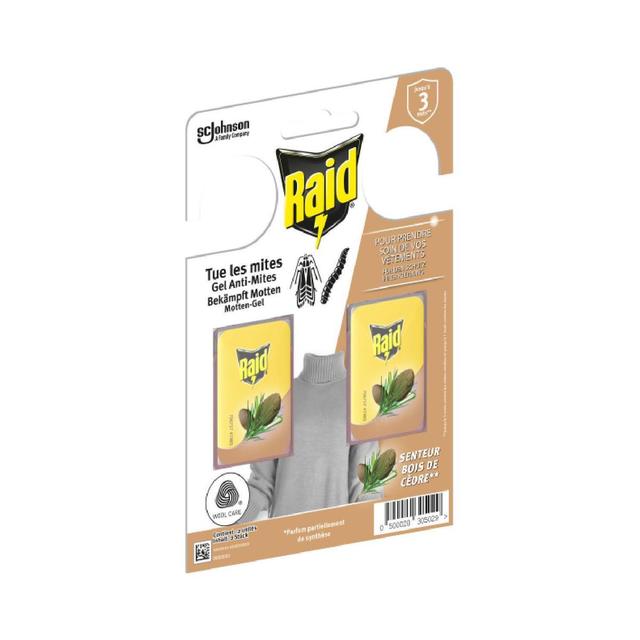 5000204304992 - Raid - Anti-mites gel senteur bois de cèdre