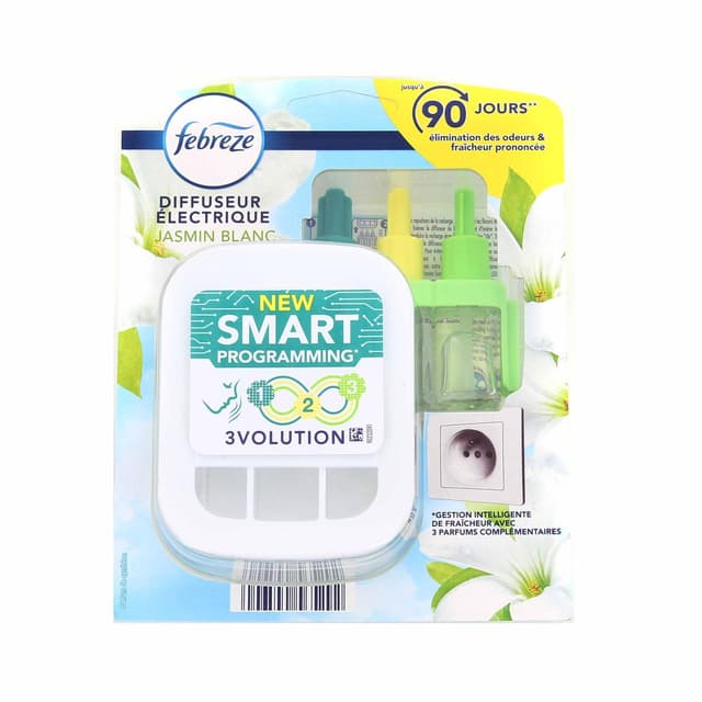 8006540565292 - Febreze - Diffuseur électrique désodorisant smart jasmin blanc