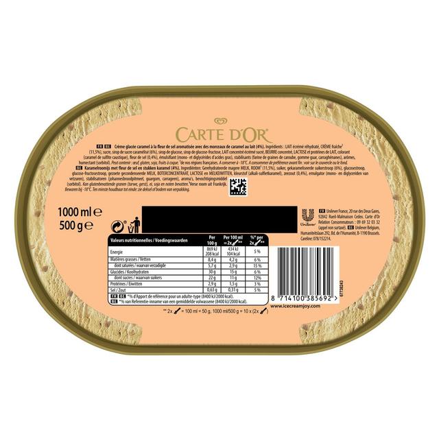 8714100385692 - Carte d'Or - Crème glacée Caramel fleur de sel de Camargue 1 litre