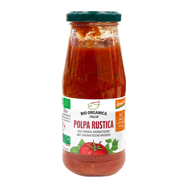 8029689026592 - Bio Organica Italia - Pulpe de tomates aux herbes aromatiques bio et Demeter
