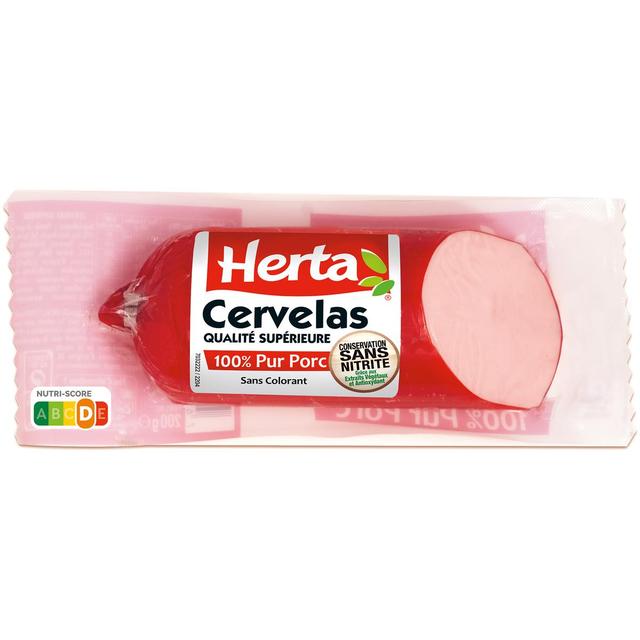 3154230807292 - Herta - Cervelas Conservation sans Nitrites