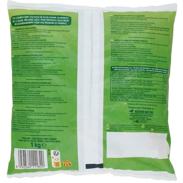 3596710547692 - Auchan BIO - Printanière de légumes