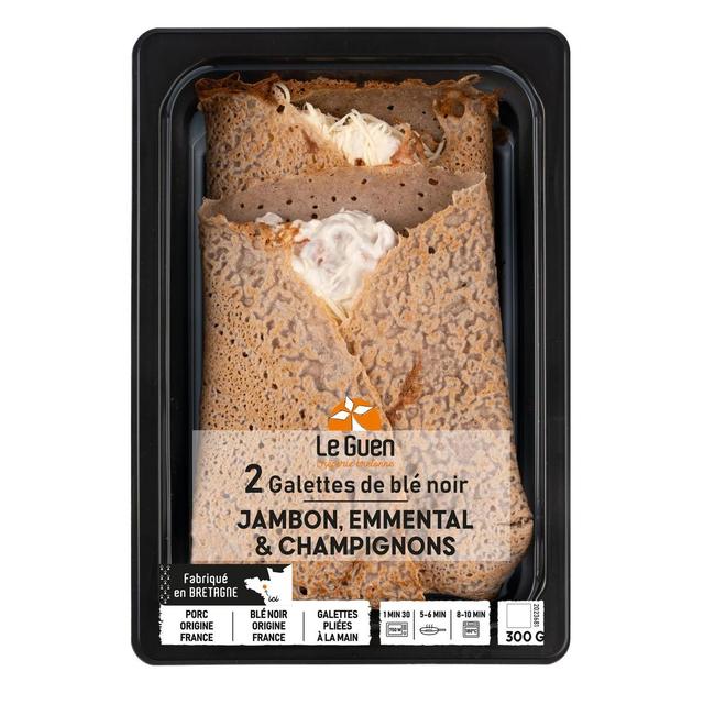 3700009279892 - LeGuen - Galette de Blé Noir Jambon, Emmental & Champignons