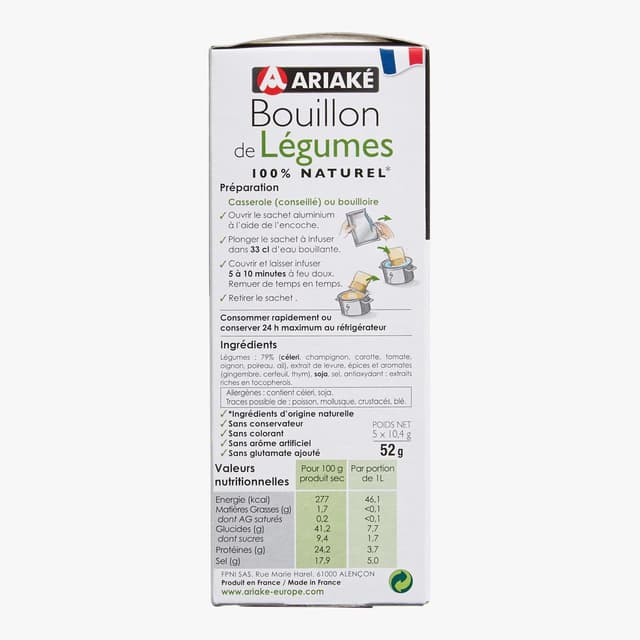 3760169640093 - Ariaké - Bouillon de Légumes