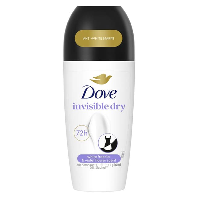 0000059040293 - Dove - Déodorant Bille Femme Anti-transpirant Anti-traces 72h Invisible Dry 