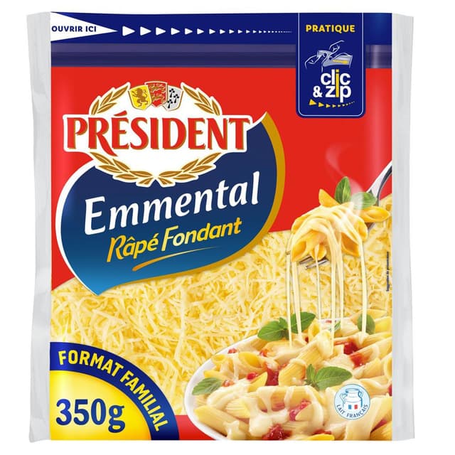3228024960293 - Président - Emmental rapé sachet zip