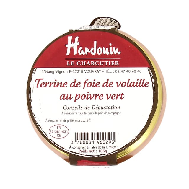 3760031460293 - Charcuterie Hardouin - Terrine de foie de volaille au poivre vert
