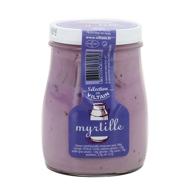 3760074380893 - Ferme de Viltain - Yaourt Lait Entier Myrtille