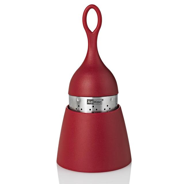 4037571212293 - Adhoc - Boule à thé avec support égouttoir Rouge