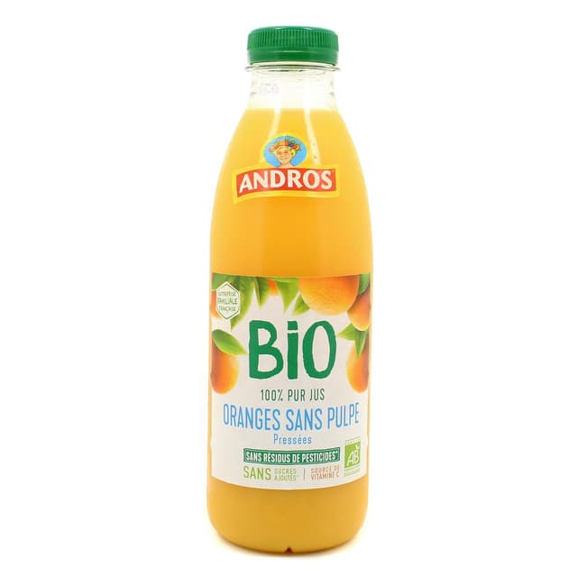 3608580942993 - Andros - Jus d'Orange Bio Sans Pulpe