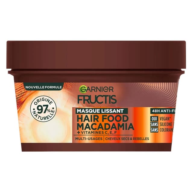 3600542613293 - Garnier - Fructis - Masque lissant hair food macadamia
