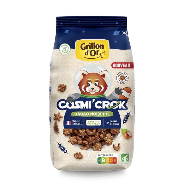 3421557923593 - Grillon Or - Cosmi'Crok céréale cacao noisette bio 