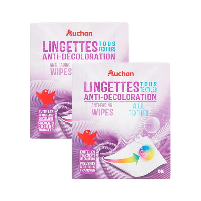 2050000414893 - Auchan - Lingettes anti-décoloration 