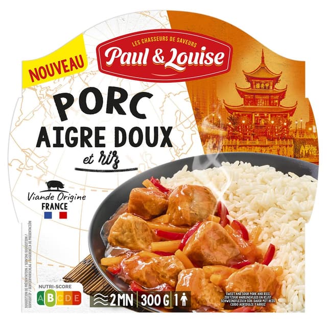3379670025093 - Paul & Louise - Porc Sauce Aigre Douce et Riz
