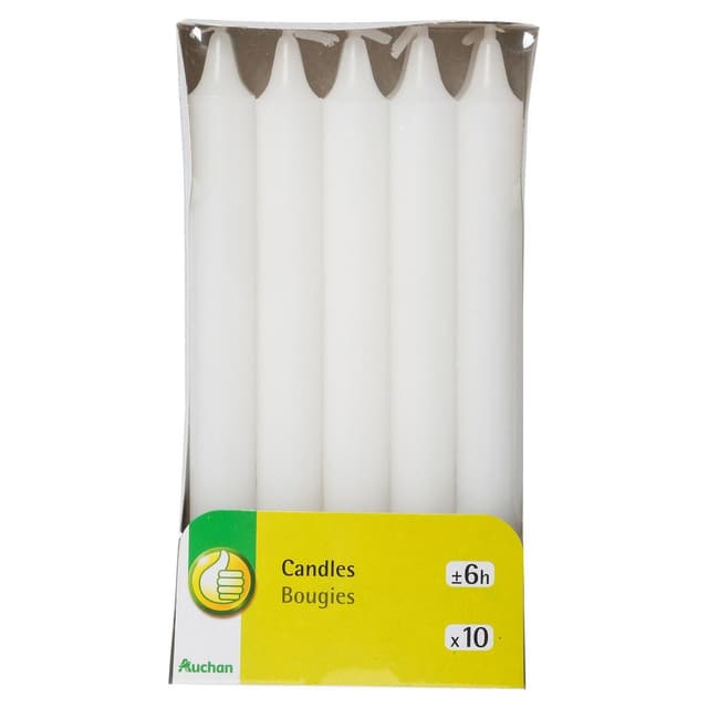 3245678376393 - Pouce - Bougies blanche longue