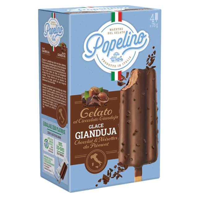 3760124196993 - Popelino - Bâtonnet Chocolat Gianduja noisette