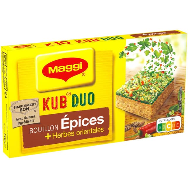 7613032848293 - Maggi - Kub or bouillon déshydraté épices et herbes orientales