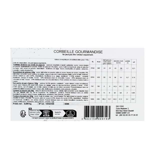 3663154009793 - Cerini - Corbeille Gourmandise