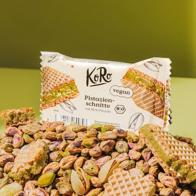 4255582809893 - Koro - Gaufrettes fourrées à la pistache bio