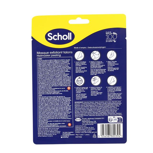 5056585800394 - Scholl - Masque Pieds Exfoliant Talon