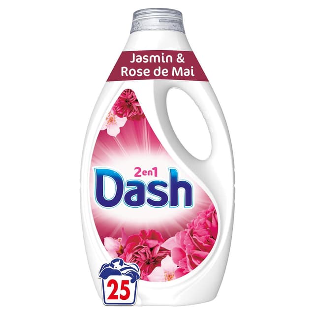 8700216660594 - Dash - Lessive liquide 2en1 Jasmin et Rose de mai