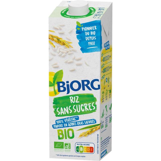 3229820801094 - Bjorg - Riz sans sucre Boisson Végétale Bio