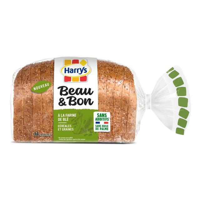 3228857001194 - Harrys - Pain de Mie Céréales & Graines Sans Additif, Beau & Bon