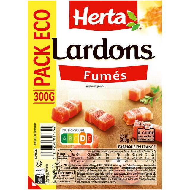 3154230811794 - Herta - Lardons Fumés