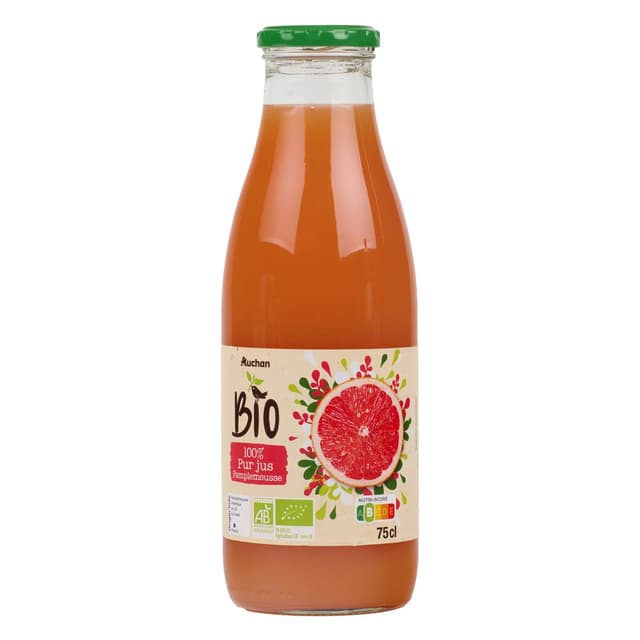3596710563494 - Auchan BIO - Pur jus de pamplemousse bio