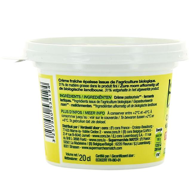 3257980534194 - Nature Bio - Crème Fraîche Bio 30% Mg Epaisse