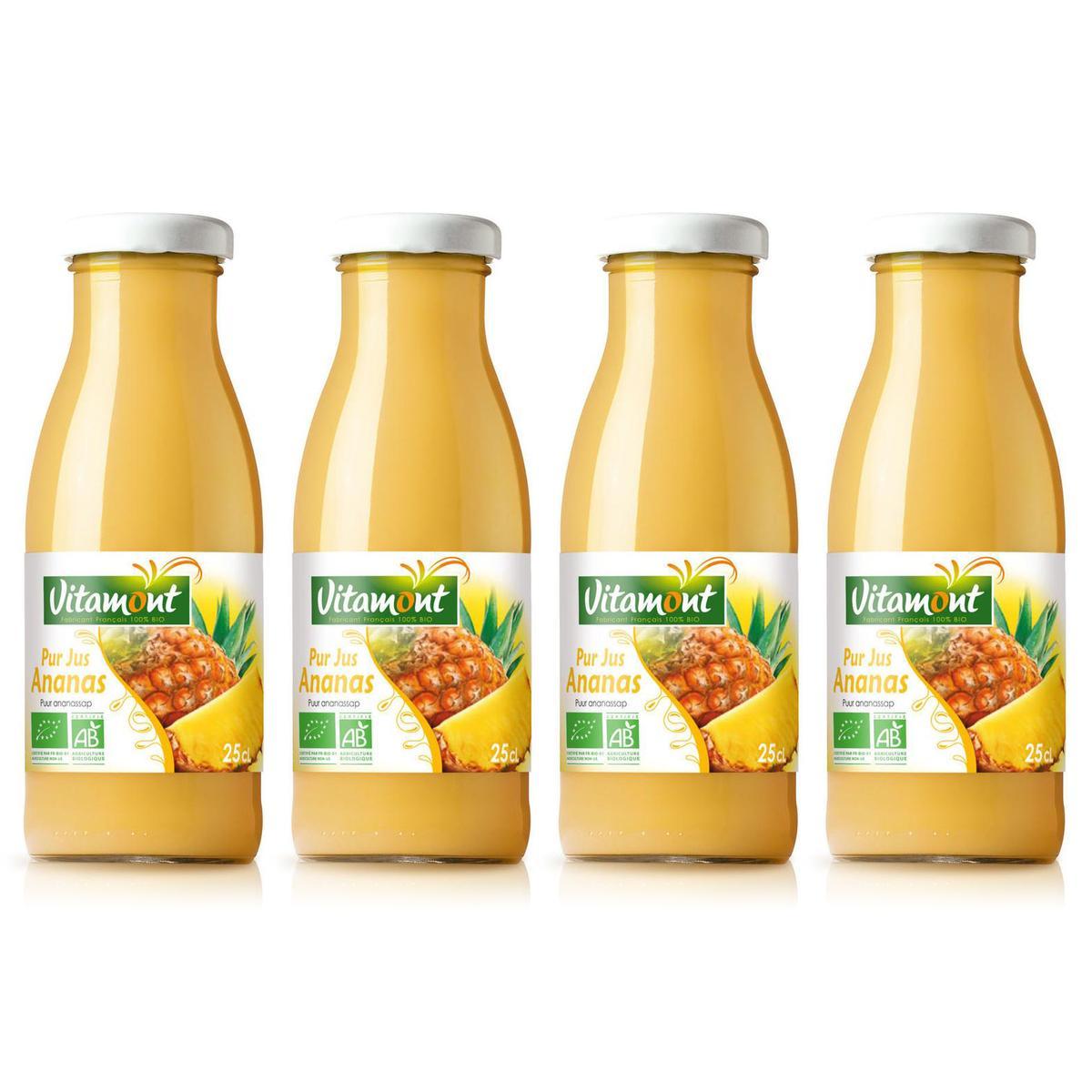 2050000325694 - Vitamont - Mini pur jus d'ananas Bio