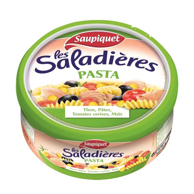 3165950217094 - Saupiquet - Les Saladières - Pasta - Thon, Pâtes, Tomates Cerises, Maïs -Salade snacking