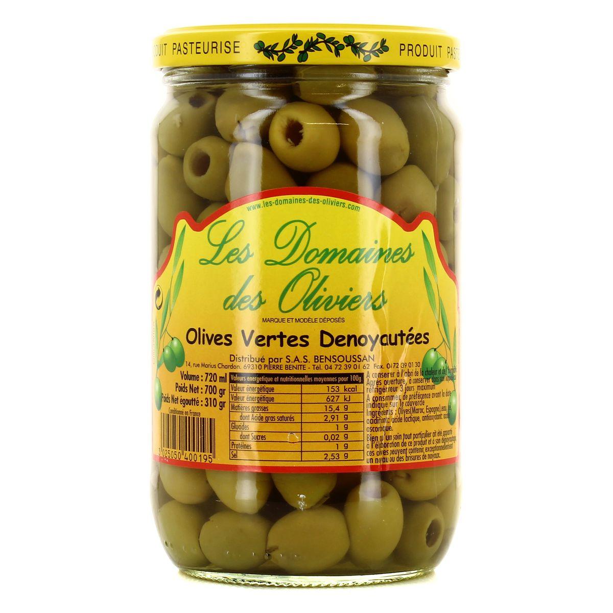 Les Domaines des Oliviers - Olives Vertes dénoyautées