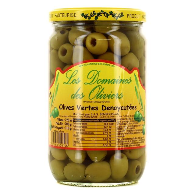 3025050400195 - Les Domaines des Oliviers - Olives Vertes dénoyautées
