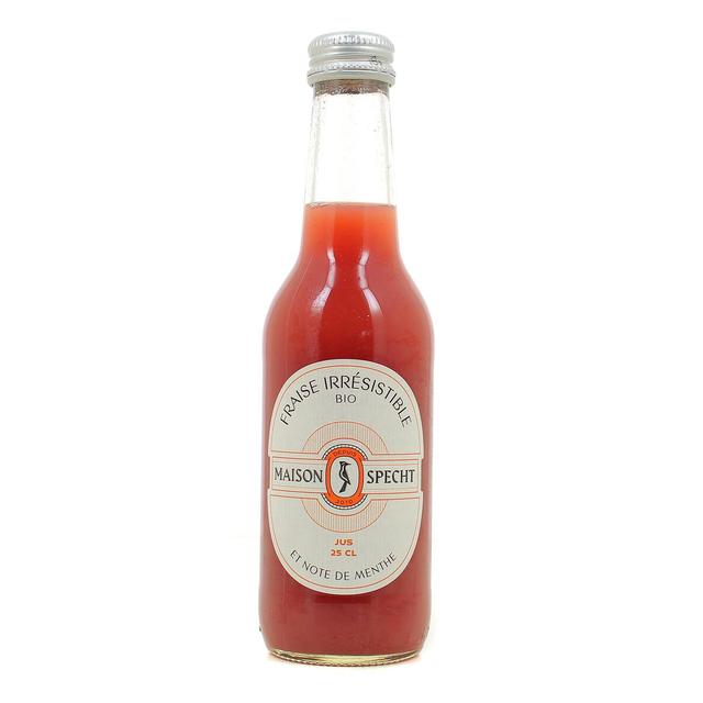 3760199620195 - Maison Specht - Jus Fraise Irrésistible et Note de Menthe, Bio