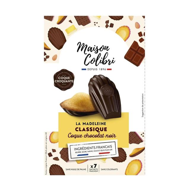 3700157500695 - Maison Colibri - Madeleine coque chocolat noir x7