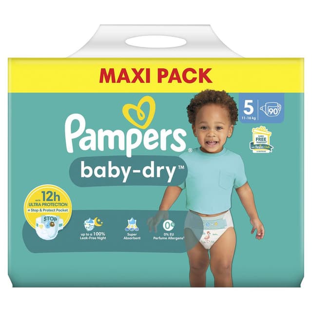 8700216263795 - Pampers Babydry - Couches Bébé 11 - 16 kg T5