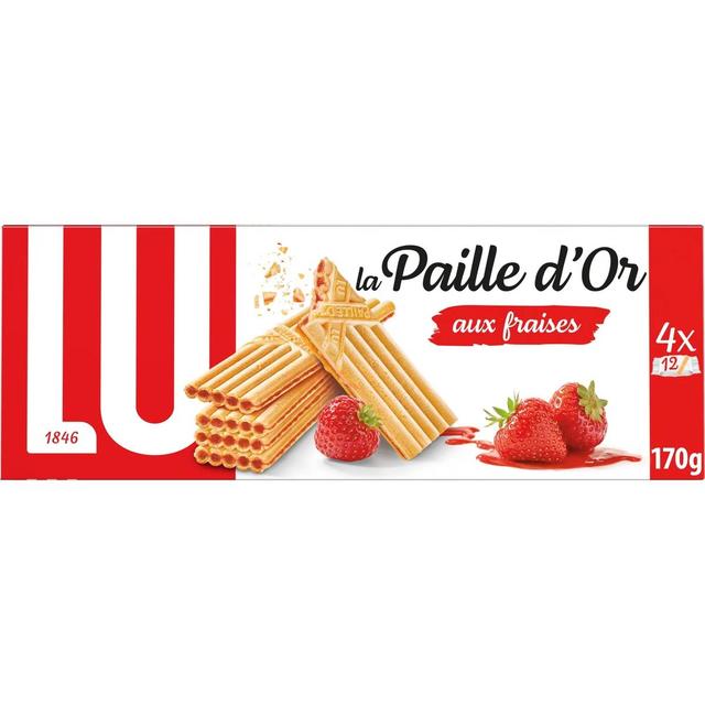 3017760544795 - Lu - Gaufrettes Paille d'or Fraise