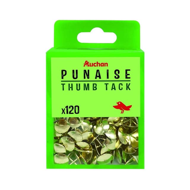 3245676608595 - Auchan - Boîte de punaises cuivrées