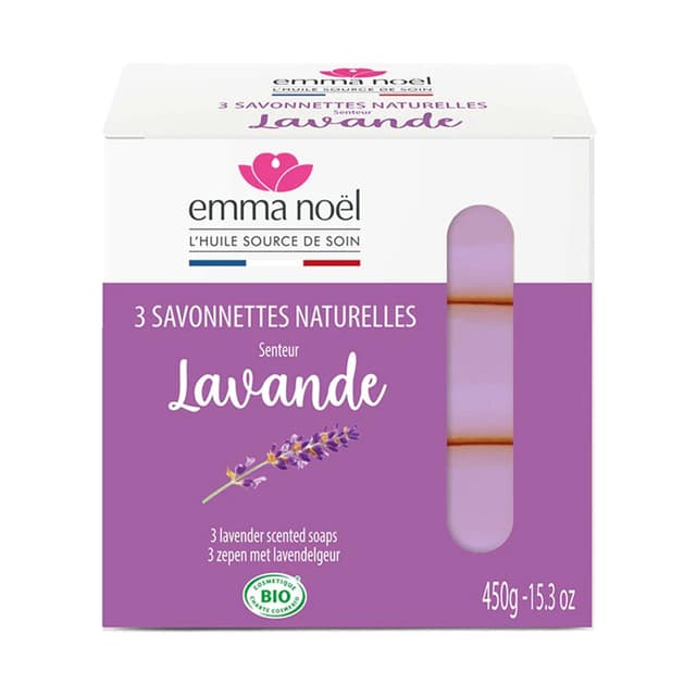 3291960008695 - Emma Noel - Savonnettes Naturelles Lavande Cosmébio