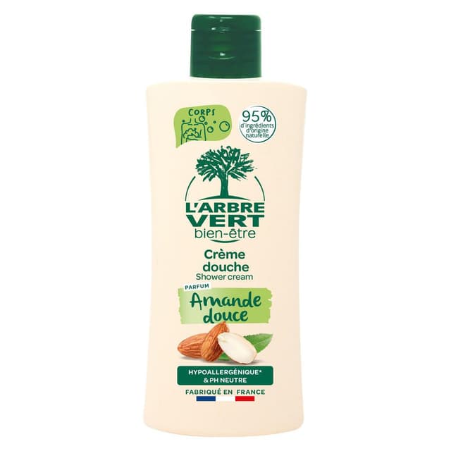 3450601049095 - L'Arbre Vert Bien-Etre - Crème douche hypoallergénique ph neutre amande douce